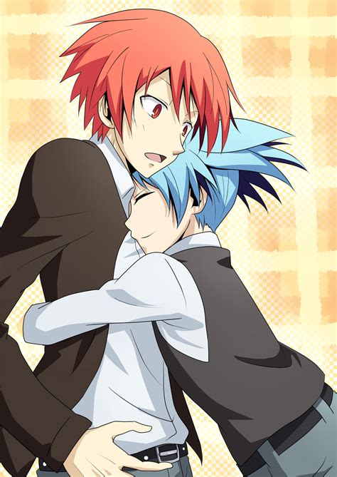 nagisa and karma hug.